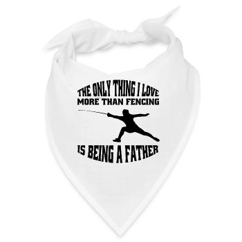Fechten Dad witziger Vater Fechter Papa Kampfsport - Bandana - Weiß - Vorne