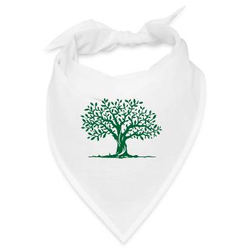 Baum - Bandana - Weiß - Vorne