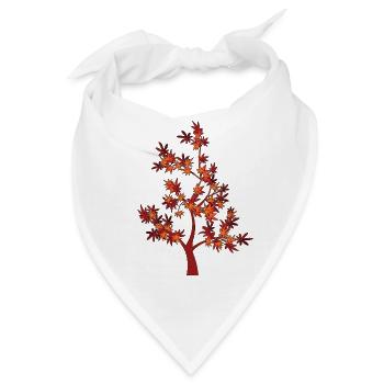Baum - Bandana - Weiß - Vorne
