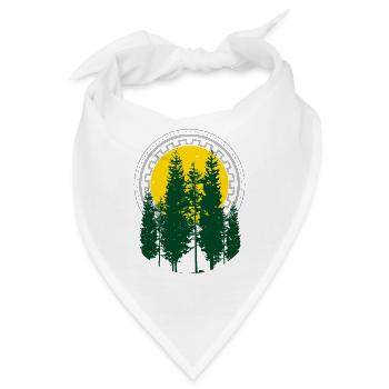 Baum - Bandana - Weiß - Vorne