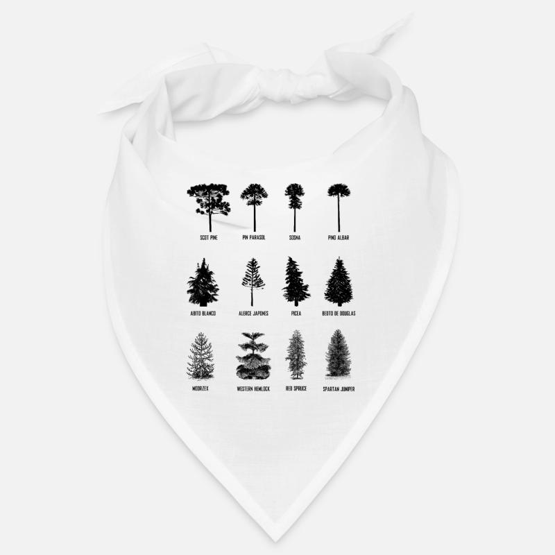 Baum - Bandana - Weiß