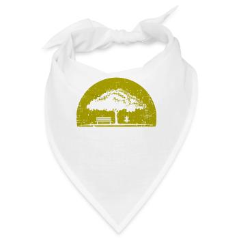Baum - Bandana - Weiß - Vorne