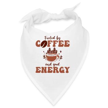 Positive Energy Coffee Energy Healer Coffee Addict - Bandana - Weiß - Vorne