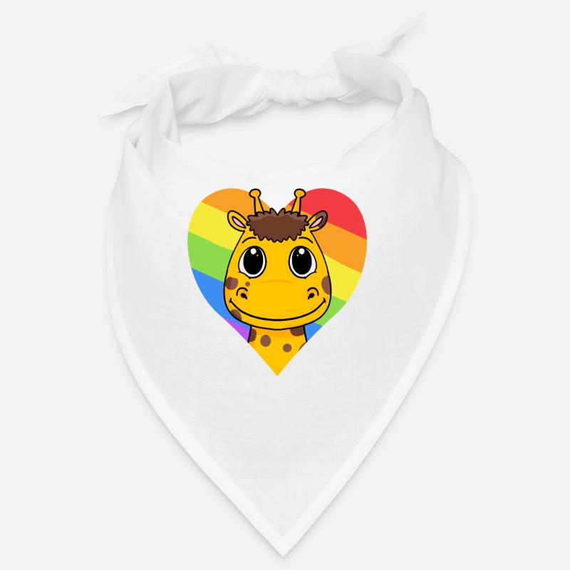 Giraffe LGBT Rainbow Colors Bandana