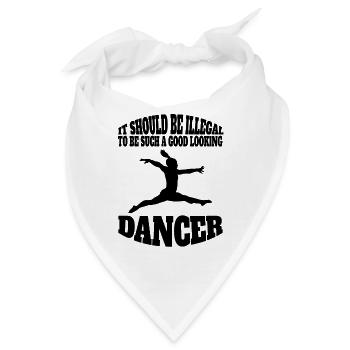 Tänzerin Ballerina Tanz Ballett Geschenk Tanzkurs - Bandana - Weiß - Vorne
