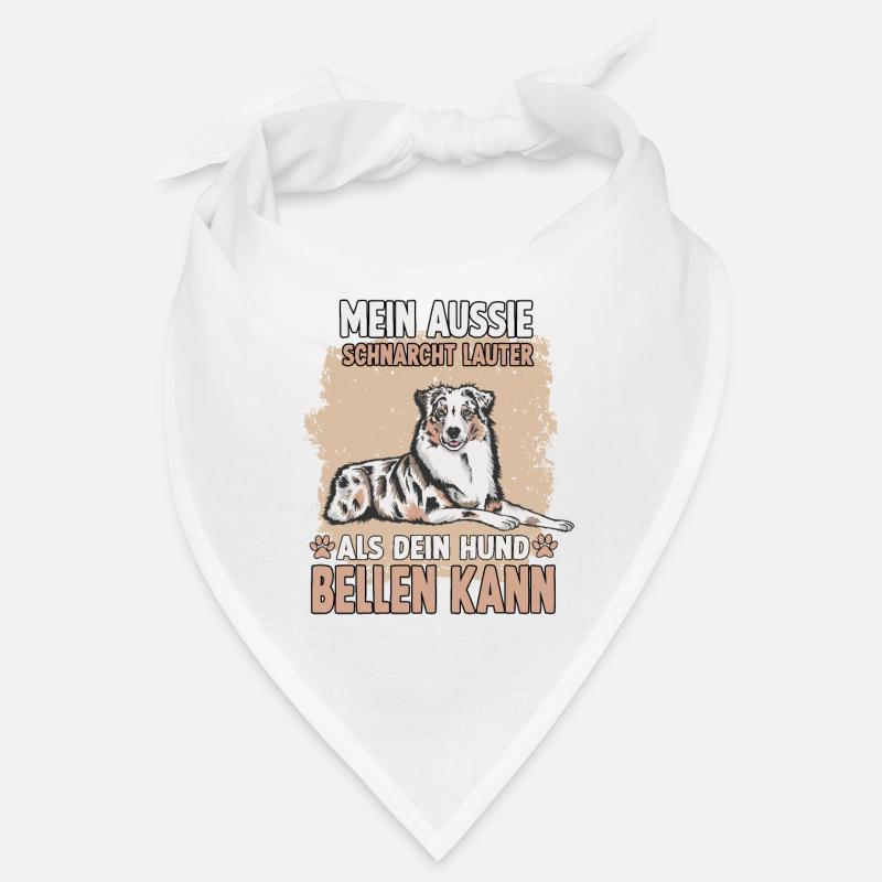 Aussie Hundehalter Motiv Australian Shepherd Bandana