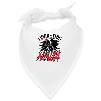 Marketing Ninja Funny Marketer Team - ausgestorben - Bandana - Weiß - Vorne