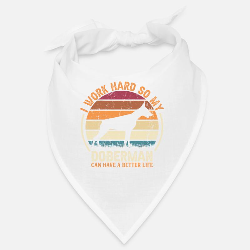 Hart Arbeiten - Retro Doberman Bandana