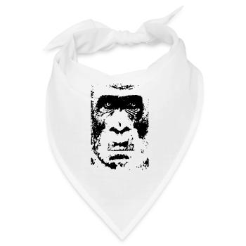 Affe - Bandana - Weiß - Vorne
