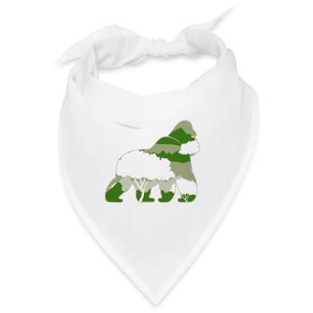 Affe - Bandana - Weiß - Vorne