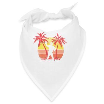 Quarterback Wurf American Football Summer Sunset - Bandana - Weiß - Vorne