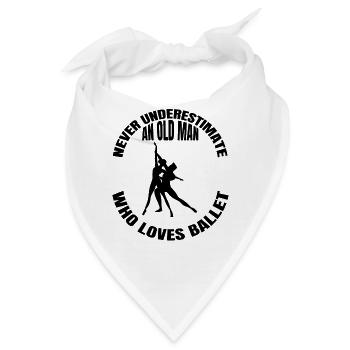 Ballerina Geschenk Ballett Tänzer Tanz Tanzkurs - Bandana - Weiß - Vorne