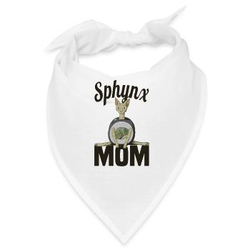 Sphinx Katzenliebhaber Haarlose Katze Rasse - Bandana - Weiß - Vorne