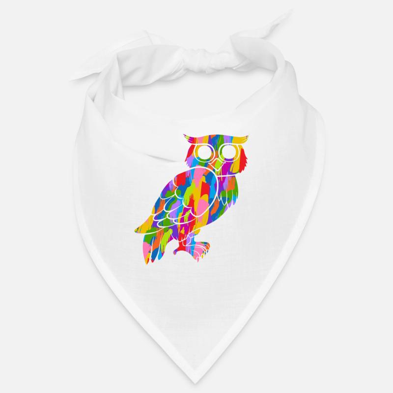 Eule Bunt Bandana