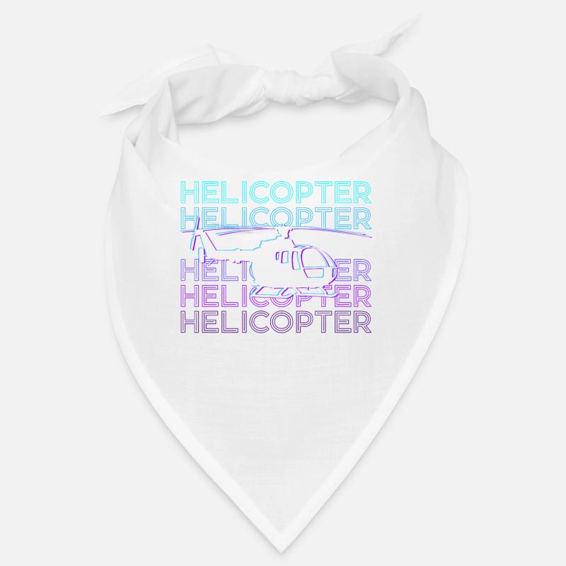 Helicopter Pilot Chopper Copter Retro Bandana