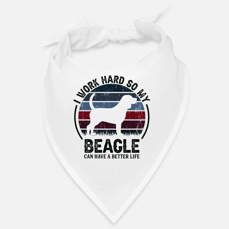 Arbeite Hart - Retro Beagle Bandana