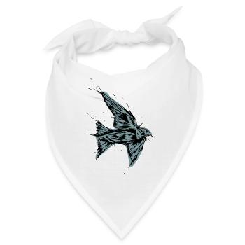 Vogel Schwalbe - Bandana - Weiß - Vorne