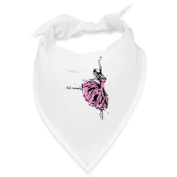 Ballet Tanzen Tänzerin - Bandana - Weiß - Vorne
