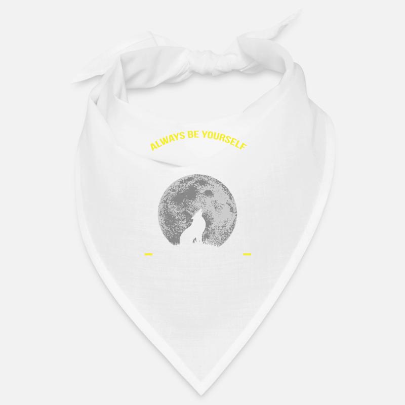 Wolf Wolf Pack Pleine Lune Hurlements Loups - Bandana - blanc