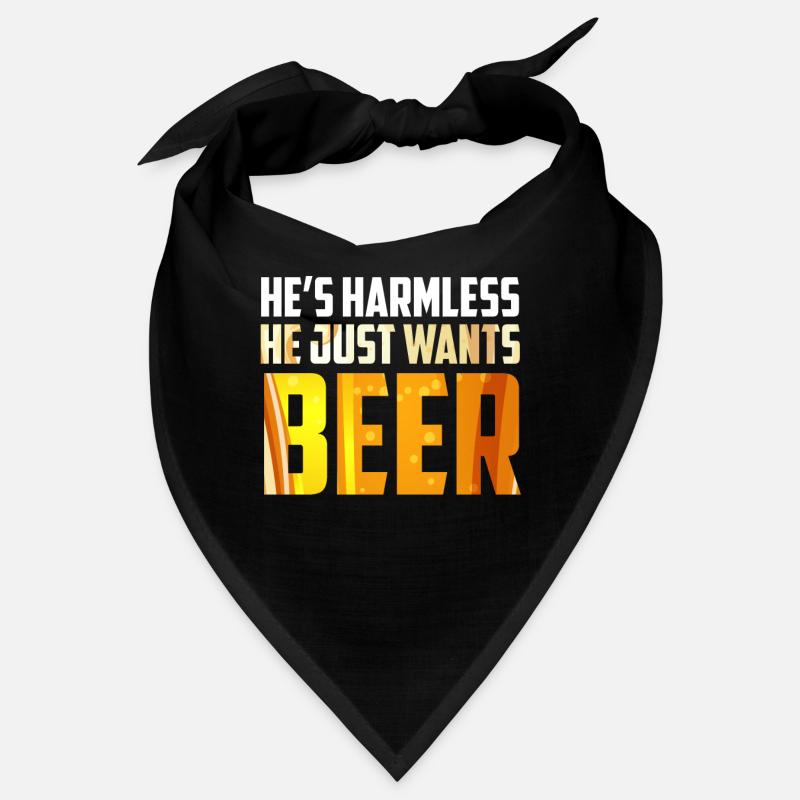 Der will nur Bier saufen Biertrinker Bandana