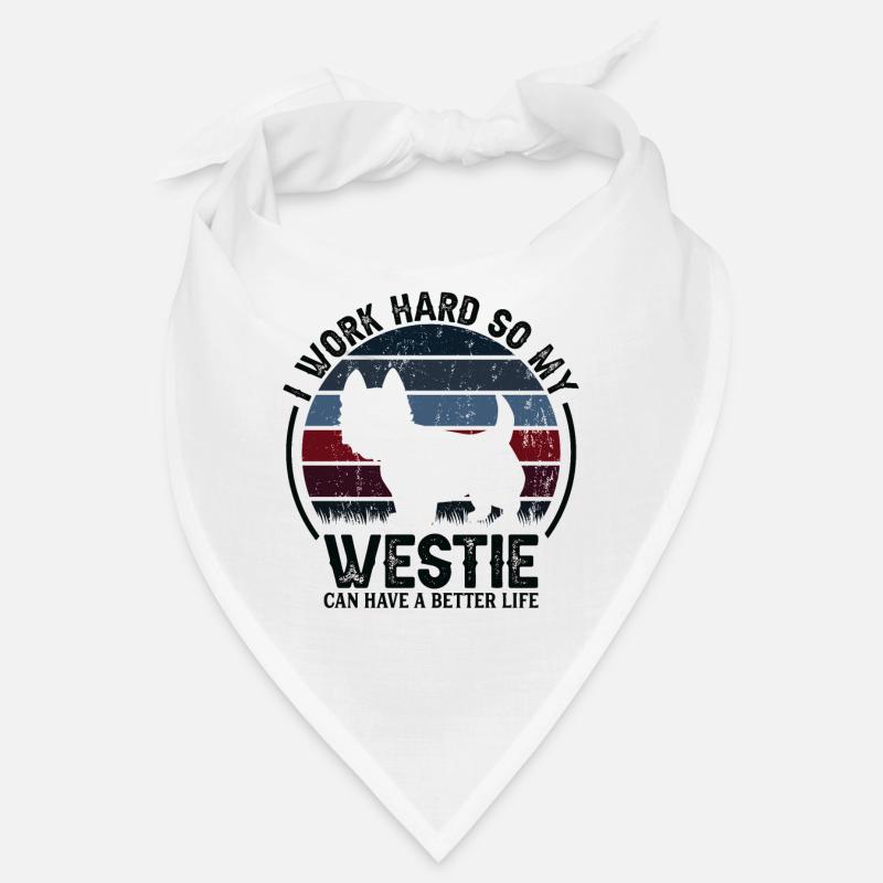 Arbeite Hart - Retro Westie Bandana