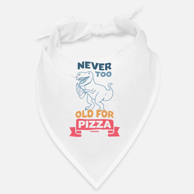 Never Too Old For Pizza Dino T-Rex Bandana