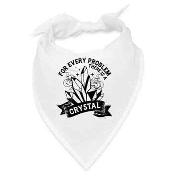 Energy Medicine Healing Positive Energy Crystals - Bandana - Weiß - Vorne