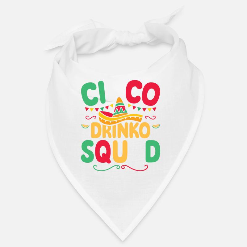 Cinco Drinko Squad Funny Cinco De Mayo Mexican Bandana