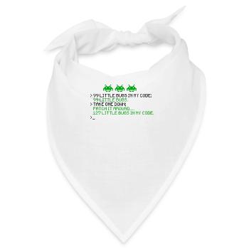 99 kleine Bugs in meinem Code 99 kleine Bugs nimm einen - Bandana - Weiß - Vorne