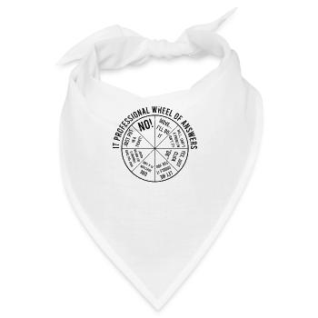 Antwortrad für IT-Experten - Code - Bandana - Weiß - Vorne