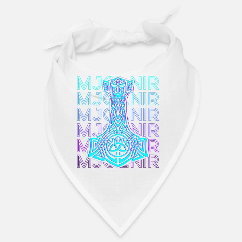 Mjolnir Thor Hammer Norse Mythology Retro Bandana