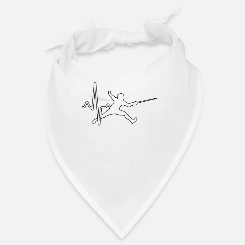 Fechten Herzschlag Bandana
