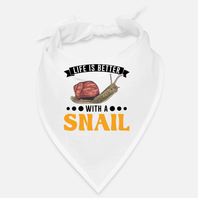 Life is better with a Snail Schnecke Bandana