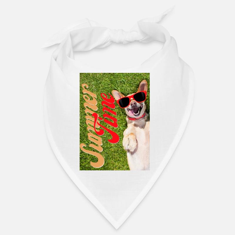 Summer Time Funny Dog Design Bandana