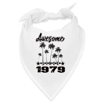 Awesome Since 1979 - Bandana - Weiß - Vorne