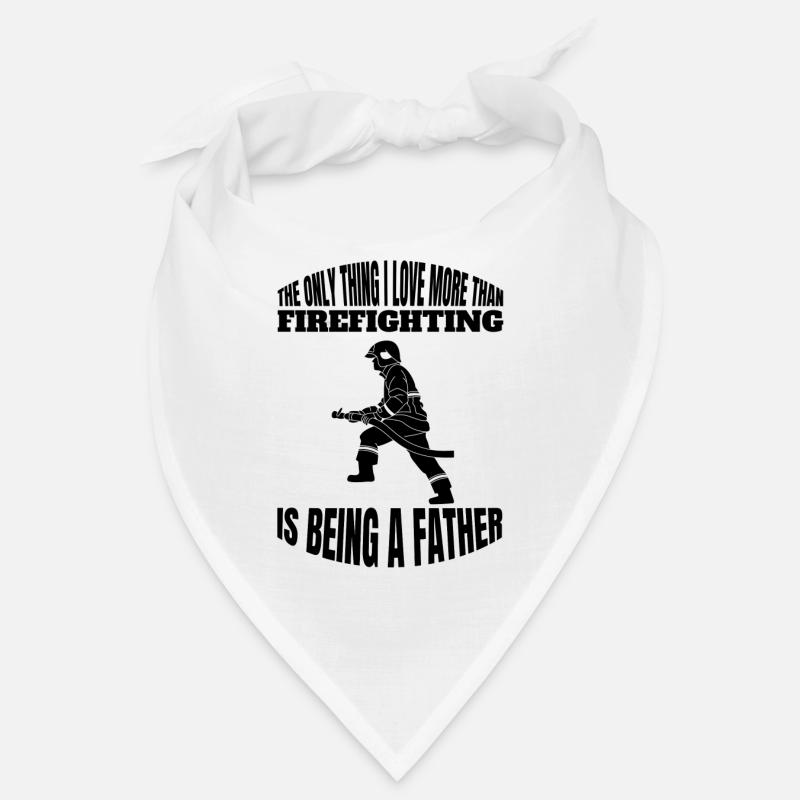 Pompier Papa Cadeau Papa Pompier Père Bandana