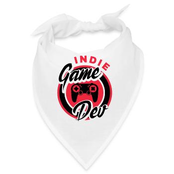 Indie Game Dev Video Game Player Gaming Gamer Nerd - Bandana - Weiß - Vorne