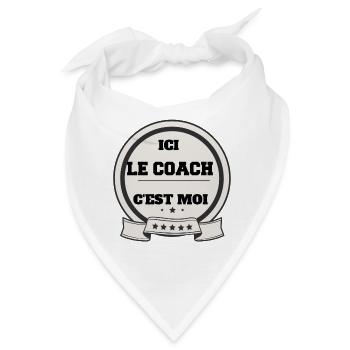 Hier bin ich der Trainer - Bandana - Weiß - Vorne