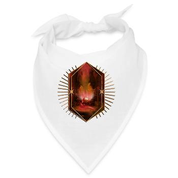Tanzen in der dunklen Nacht - Bandana - Weiß - Vorne