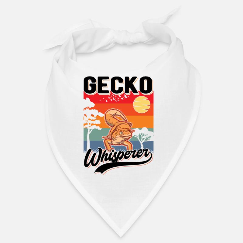 Gecko Flüsterer Gecko Whisperer - Bandana - Weiß