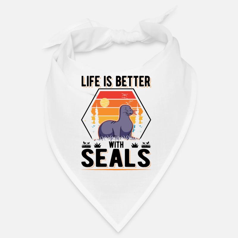 Life is better with Seal Robbe Bandana