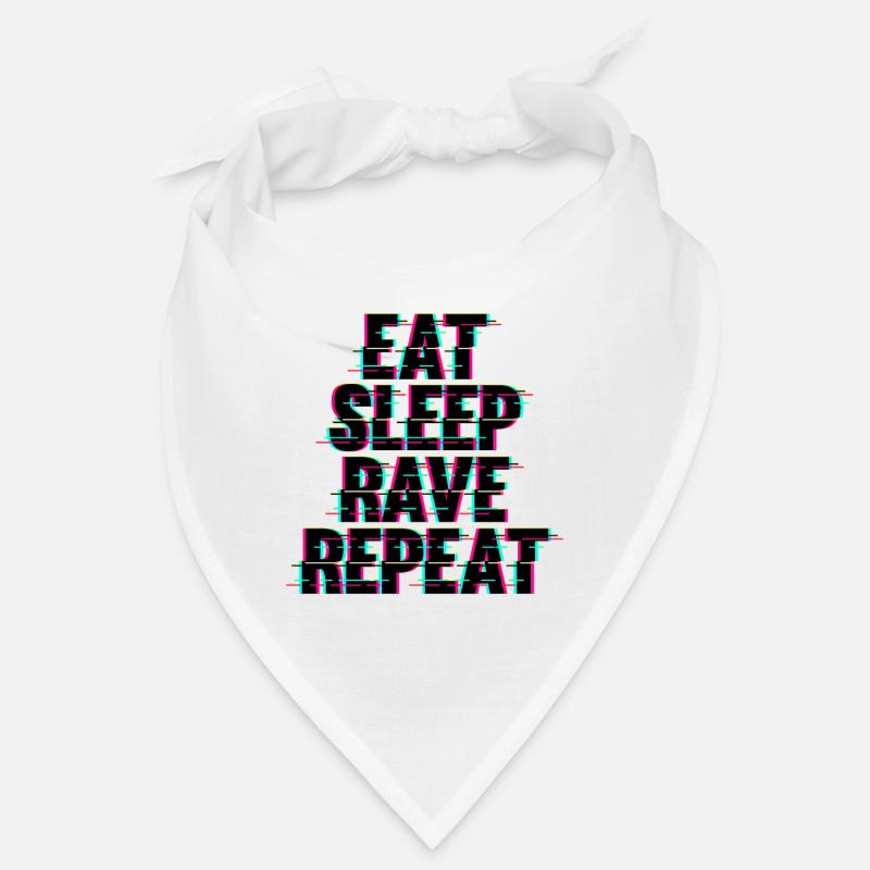 Eat Sleep Rave Repeat Techno Bandana