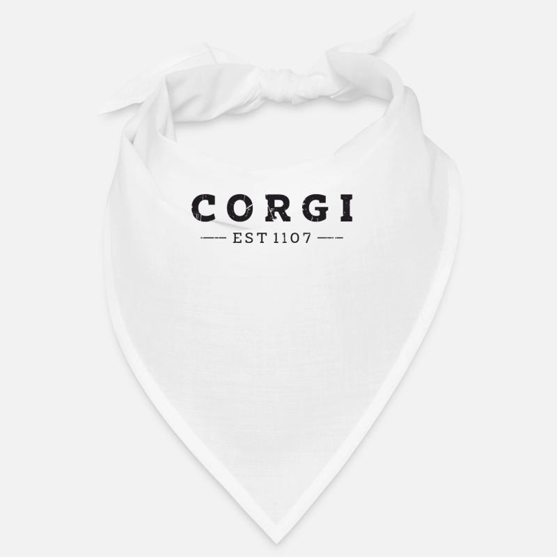 Corgi est 1107 - corgi Eigentümer - Bandana - Weiß