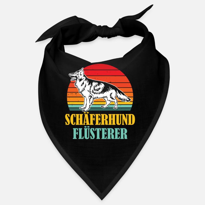 Deutscher Schäferhund Flüsterer Retro Bandana