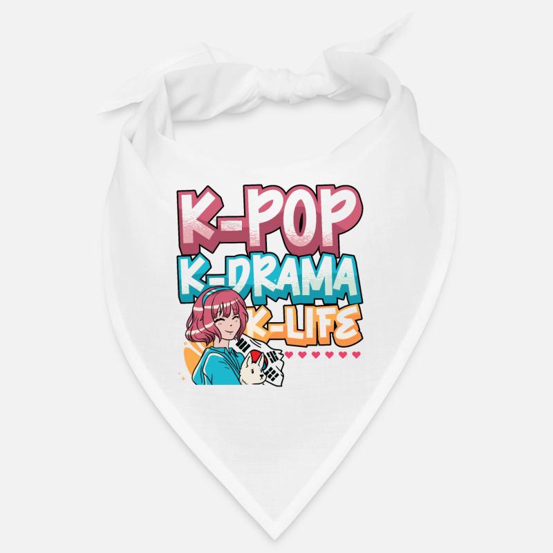 Design pop coréen pour un fan de mode K-Pop Bandana