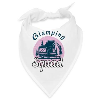 Camp Squad Adventure Vacation Glamp Go Camping - Bandana - Weiß - Vorne