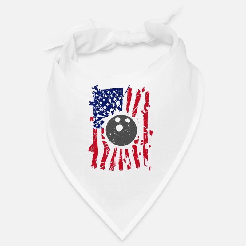 Bowling Torn American Flag Bandana