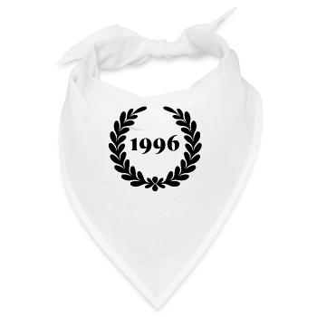 Lustiger Geburtstag seit 1996 - Bandana - Weiß - Vorne