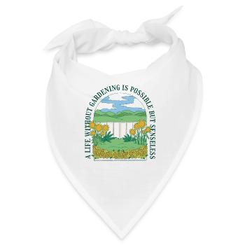 Garten Obstgarten Geschenk Gärtner Hobbygärtner - Bandana - Weiß - Vorne
