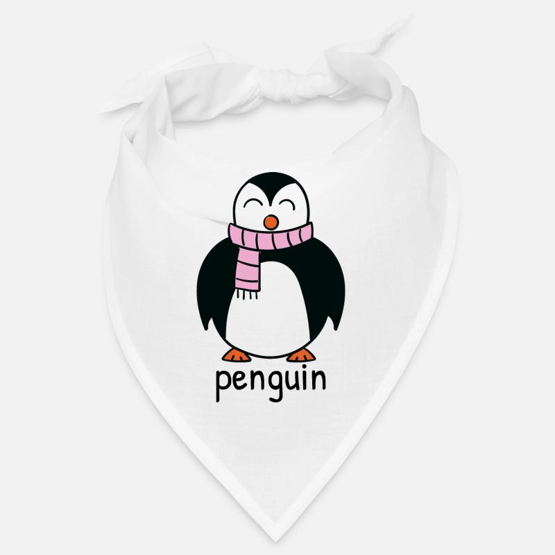 Winterpinguin - Bandana - Weiß